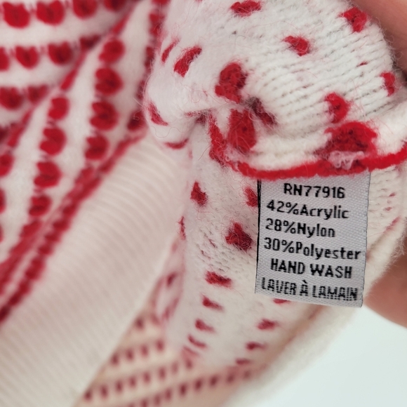 Anthropologie Vest  Tiny Red Heart Sweater One Size - Picture 5 of 8